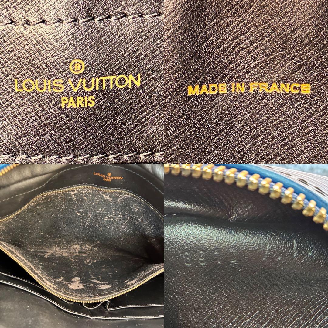 【美品】ルイヴィトン LOUIS VUITTON エピ ポルトドキュマン ブリーフケース 書類バッグ ビジネスバッグ 青 ブルー A4_画像9