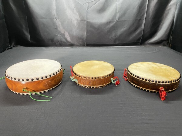 K6-588 flat туловище futoshi тамбурин без тарелочек 3 позиций комплект японский барабан futoshi тамбурин без тарелочек музыкальные инструменты традиционные японские музыкальные инструменты Япония музыкальные инструменты текущее состояние товар 
