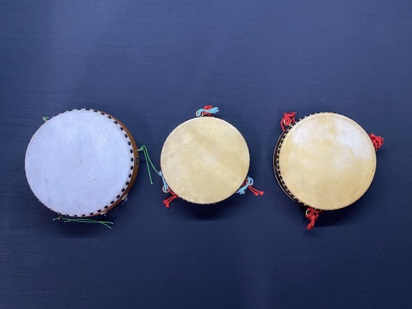 K6-588 flat туловище futoshi тамбурин без тарелочек 3 позиций комплект японский барабан futoshi тамбурин без тарелочек музыкальные инструменты традиционные японские музыкальные инструменты Япония музыкальные инструменты текущее состояние товар 
