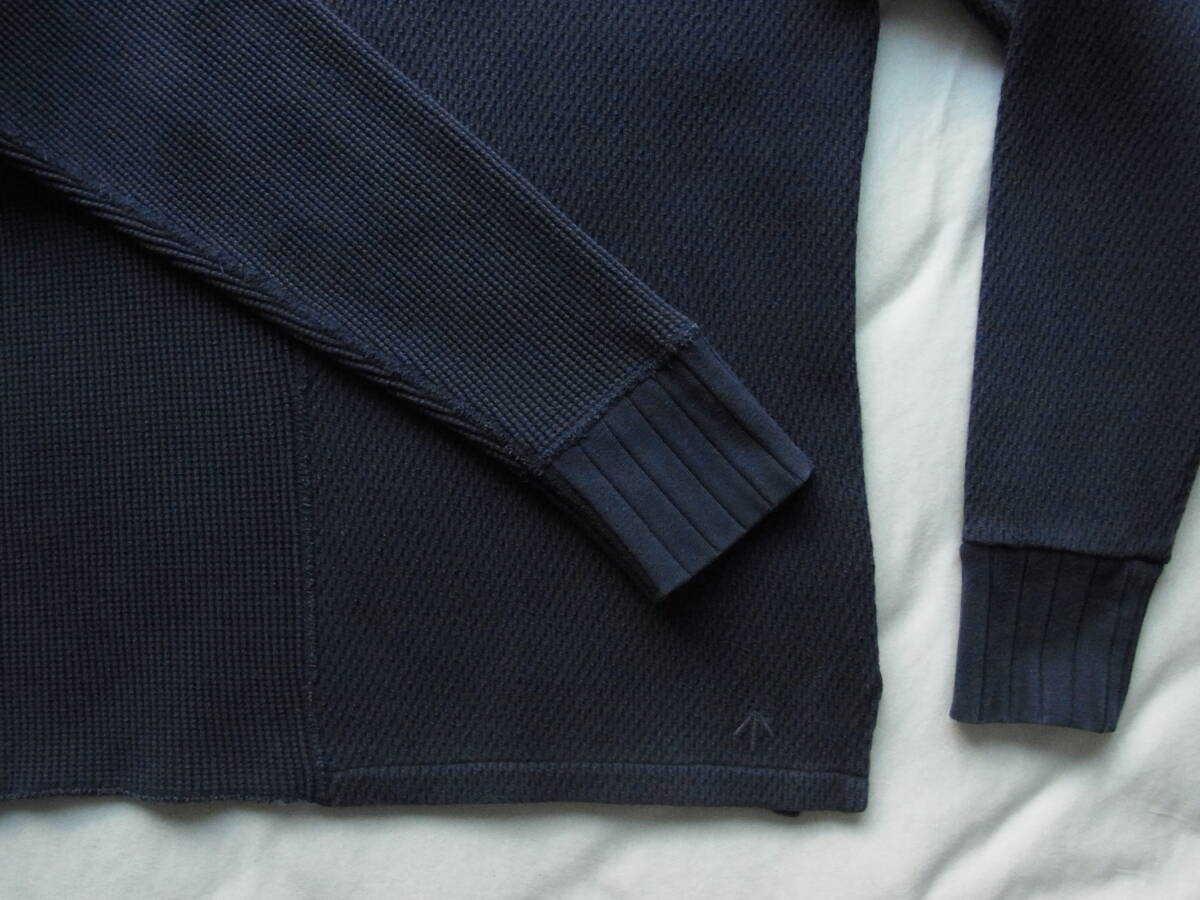 NIGEL CABOURN 　ナイジェル ケーボン 　ミリタリーテイスト　ワッフル切り替え　アシンメトリーデザイン　カットソー　サイズ 48 日本製_画像3