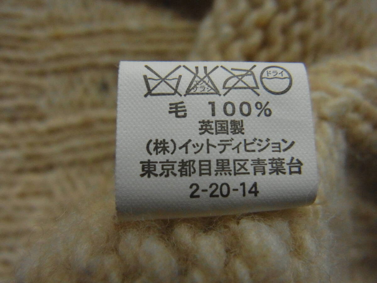 INVERALLAN 　インバーアラン 　ミドルゲージ　クルーネックセーター　サイズ 42 　ミックスのベージュ系　MADE IN SCOTLAND_画像7