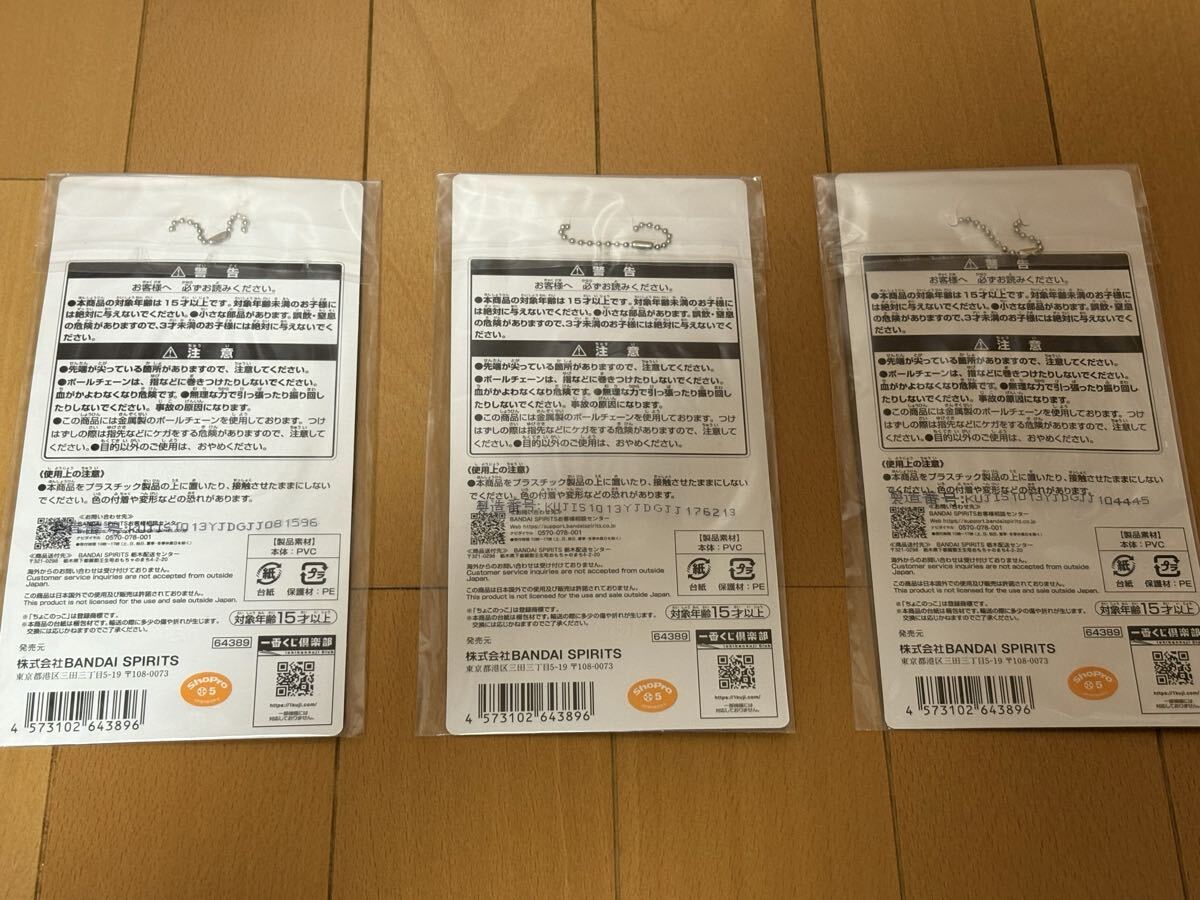 一番くじ　SPY×FAMILY クリアラバーチャーム　スパイファミリー　アーニャ　ロイド　3点セット　ラバー　キーホルダー　 H賞_画像2