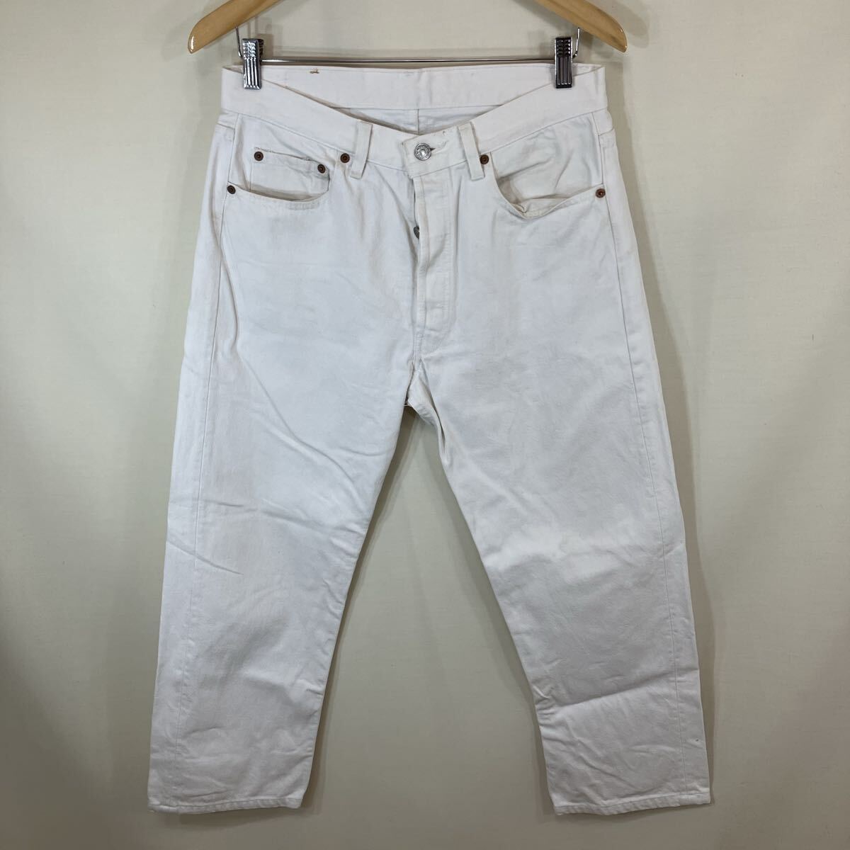 90年代　Levi's リーバイス　501-0651 メンズ　ボタンフライ　ストレート　デニム　パンツ　ジーンズ　ジーパン　オプティックホワイト_画像4