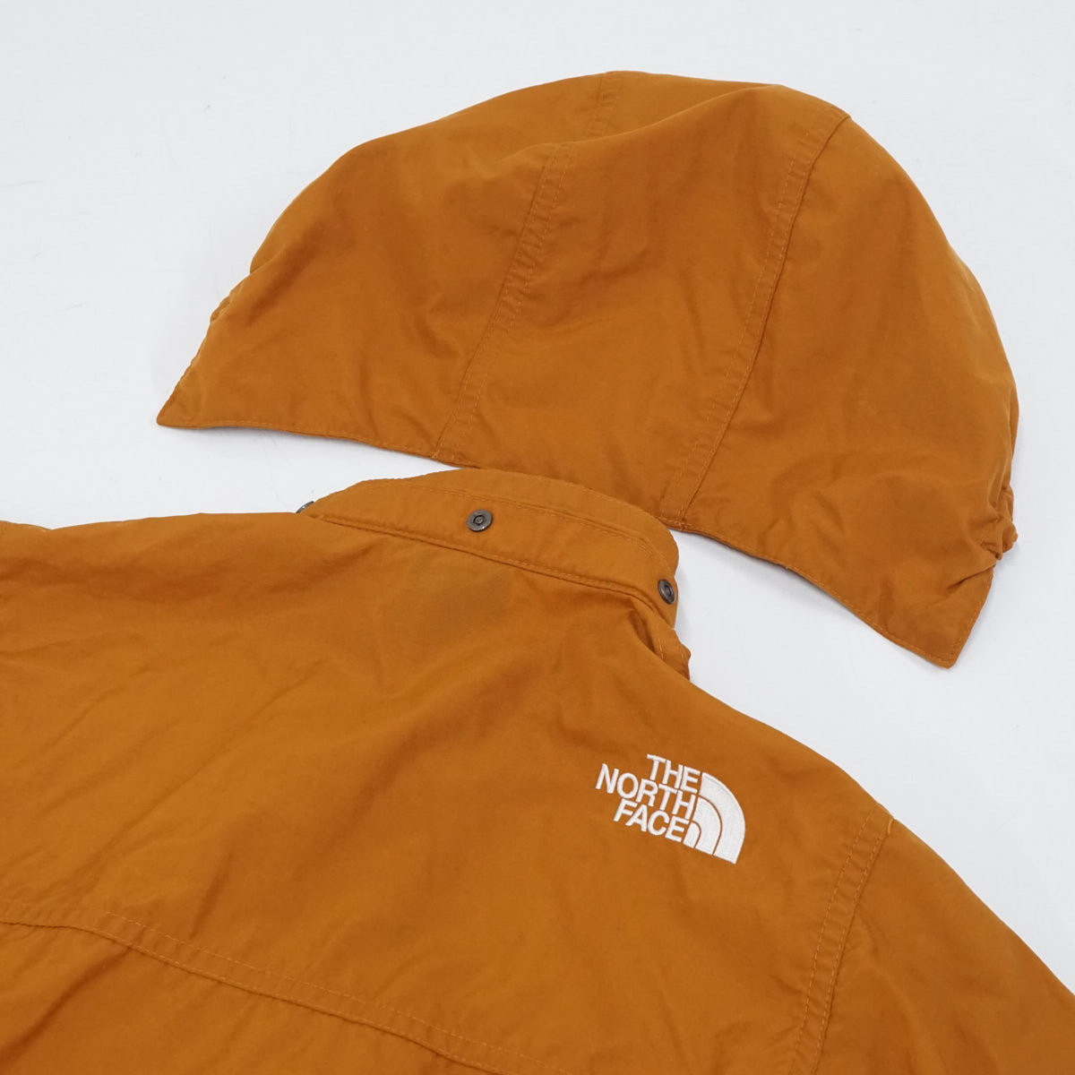 THE NORTH FACE ザノースフェイスキッズ コンパクトジャケット NPJ22210 アウトドア USED品 オレンジ 110サイズ X8313_画像4