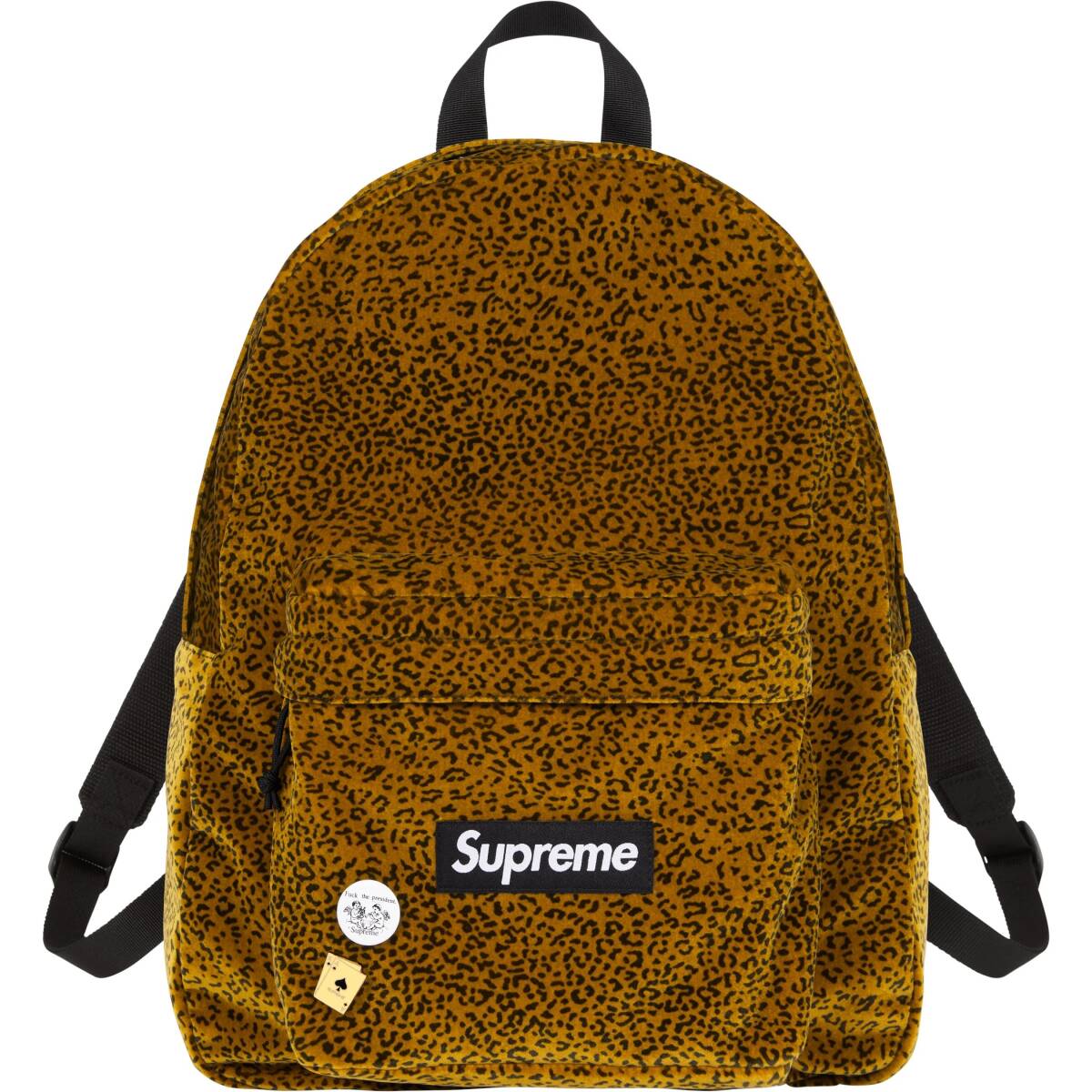 Supreme Velvet Backpackシュプリーム25fw ベルベット バックパック Box Logo リュック Tan Leopard 新品未使用 送料込 aw messenger bag_画像1