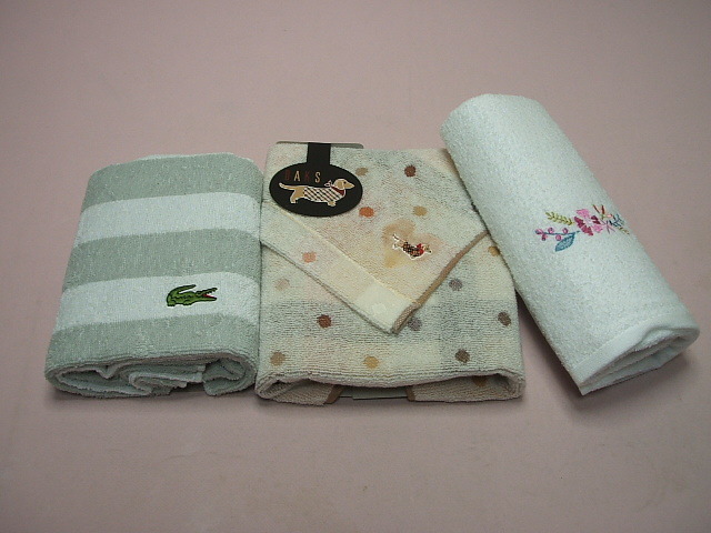 ☆送料無料☆ラコステ＆ダックス＆ホットマン☆フェイスタオル３枚☆100円～_画像1