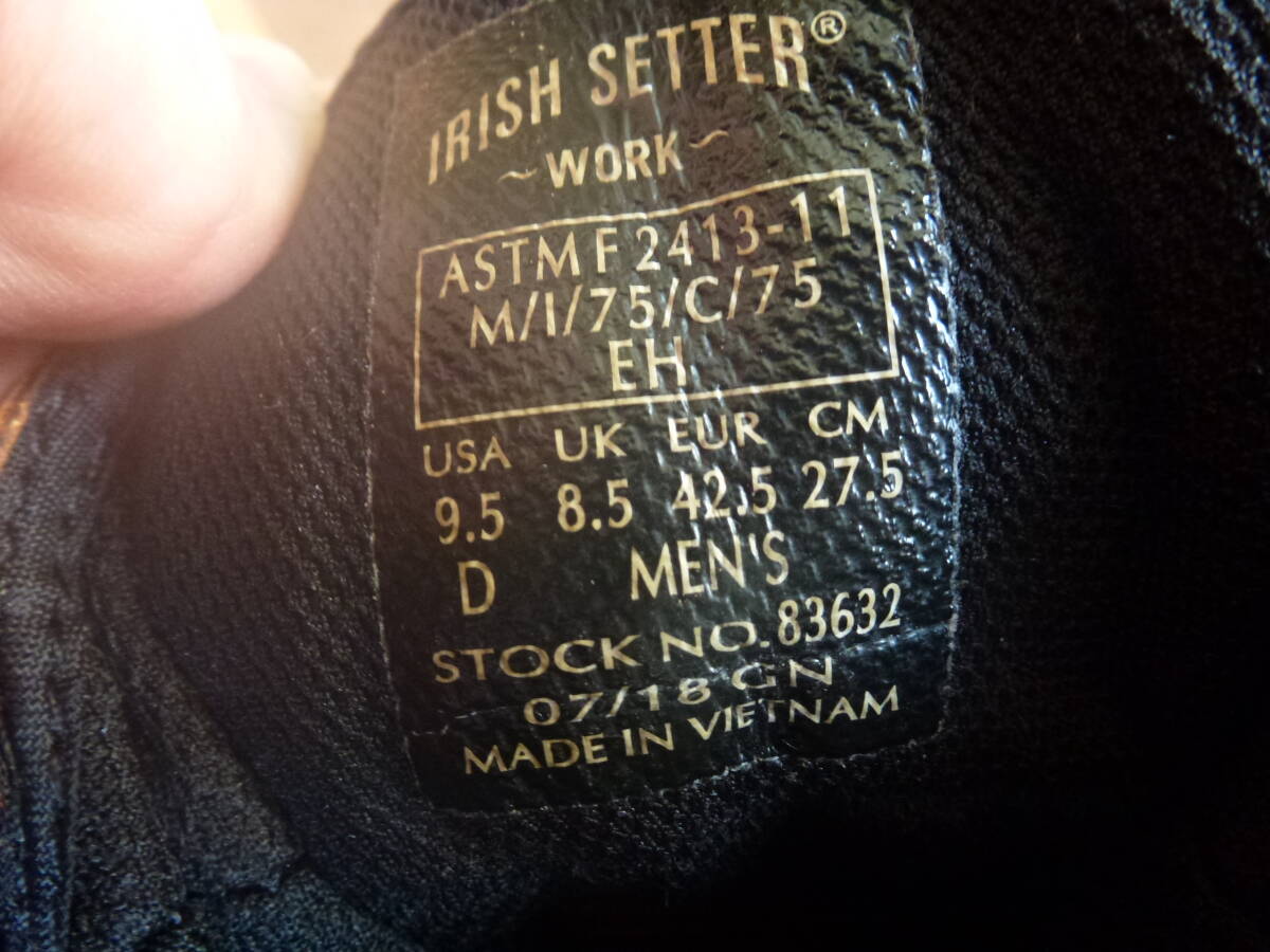 美品 Red Wing レッドウィング Irish Setter アイリッシュセッター US9.5 27.5cm 格安処分!!_画像10