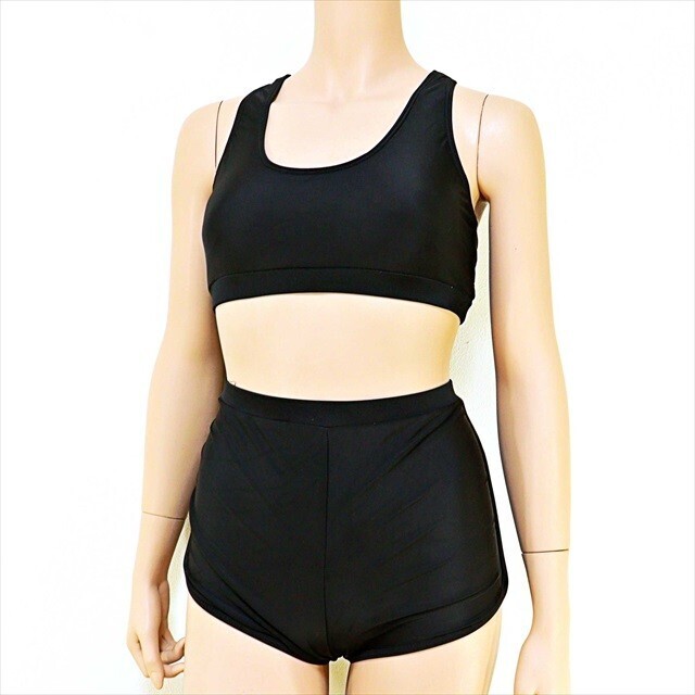 PX1-085//シンプルデザイン☆動きにフィットしながらも女性らしいラインをキープ☆フィットネスウェア※一番安価で送料はゆうパケット250円_画像2