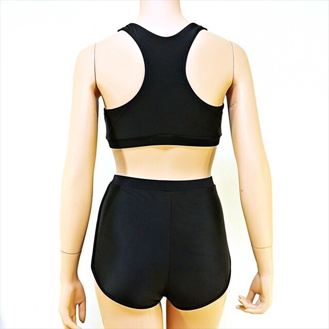 PX1-085//シンプルデザイン☆動きにフィットしながらも女性らしいラインをキープ☆フィットネスウェア※一番安価で送料はゆうパケット250円_画像5