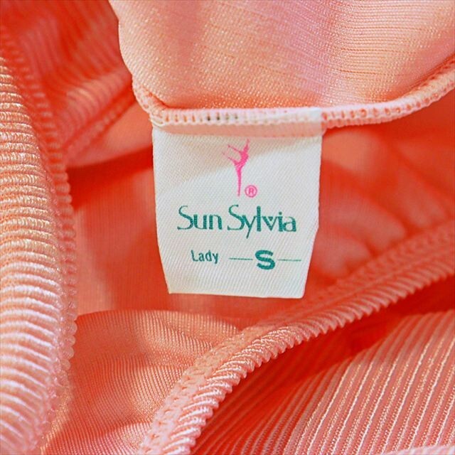 PE5-P26☆//Sunsylviaシルビア♪クリアなつやつや光沢ピンク☆Cuteで愛すべき一枚*レオタード※一番安価な送料はゆうパケットなら250円_画像5