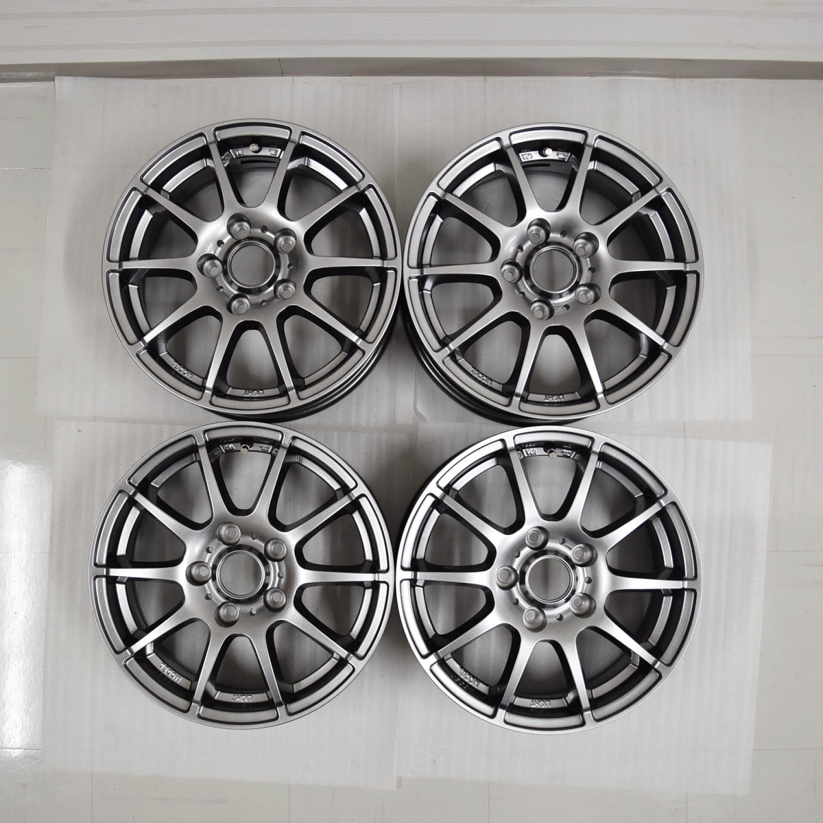 5穴 PCD114.3 15インチ 6.0J +45 φ73 シュナイダー スタッグ MID WHEELS ホイール4本セット 【展示品】_画像1
