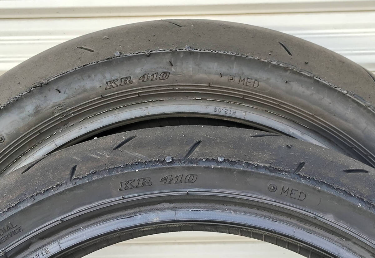 【送料無料!!】ダンロップ KR410 110/70R17 140/70R17 前後セット JP250 ニンジャ250 YZF-R25 VTR CBR250RR 【NOV 11】_画像4