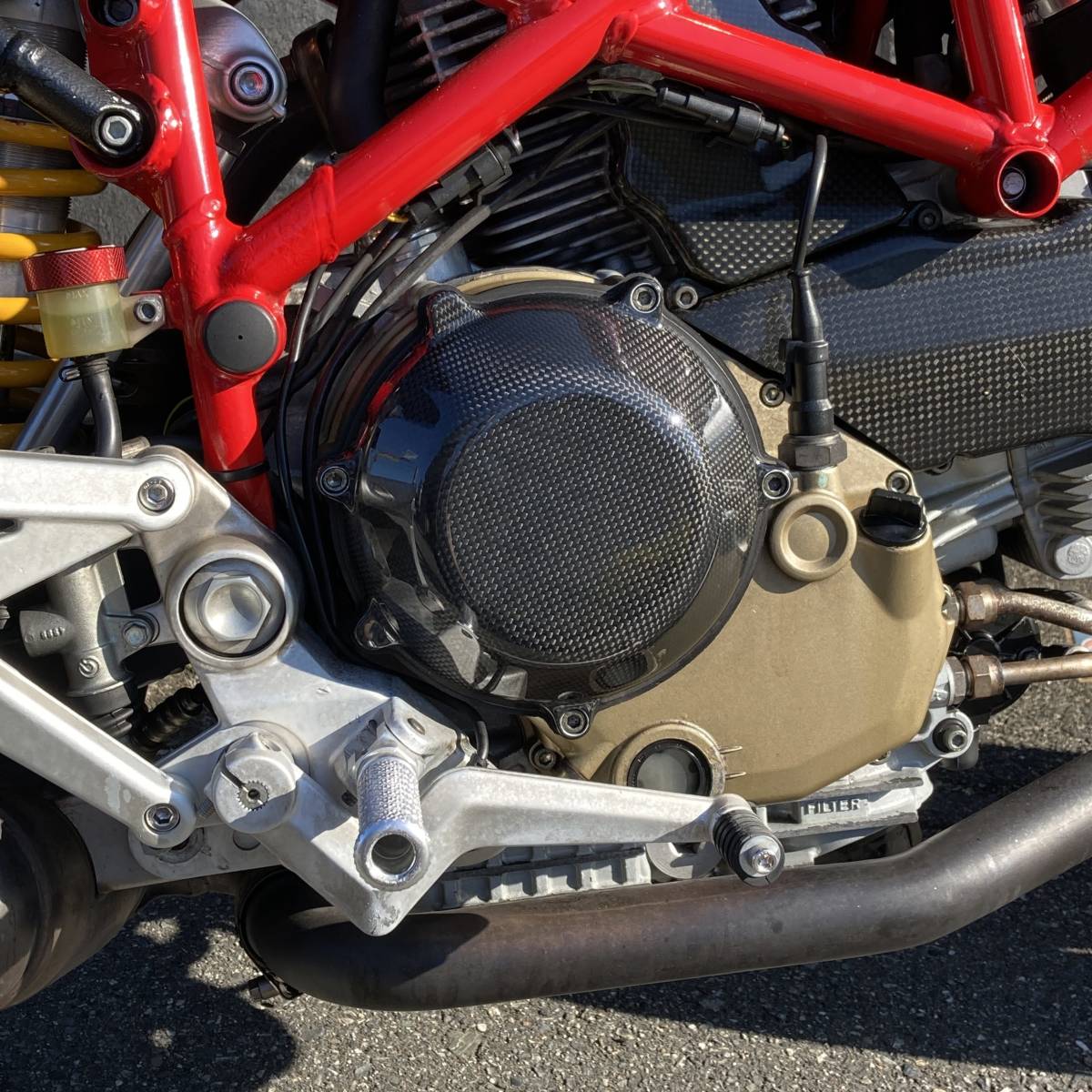 【新品未使用】DUCATI カーボン 乾式 クラッチカバー 社外 OEM ドゥカティ エンジンカバー 【3】_画像5