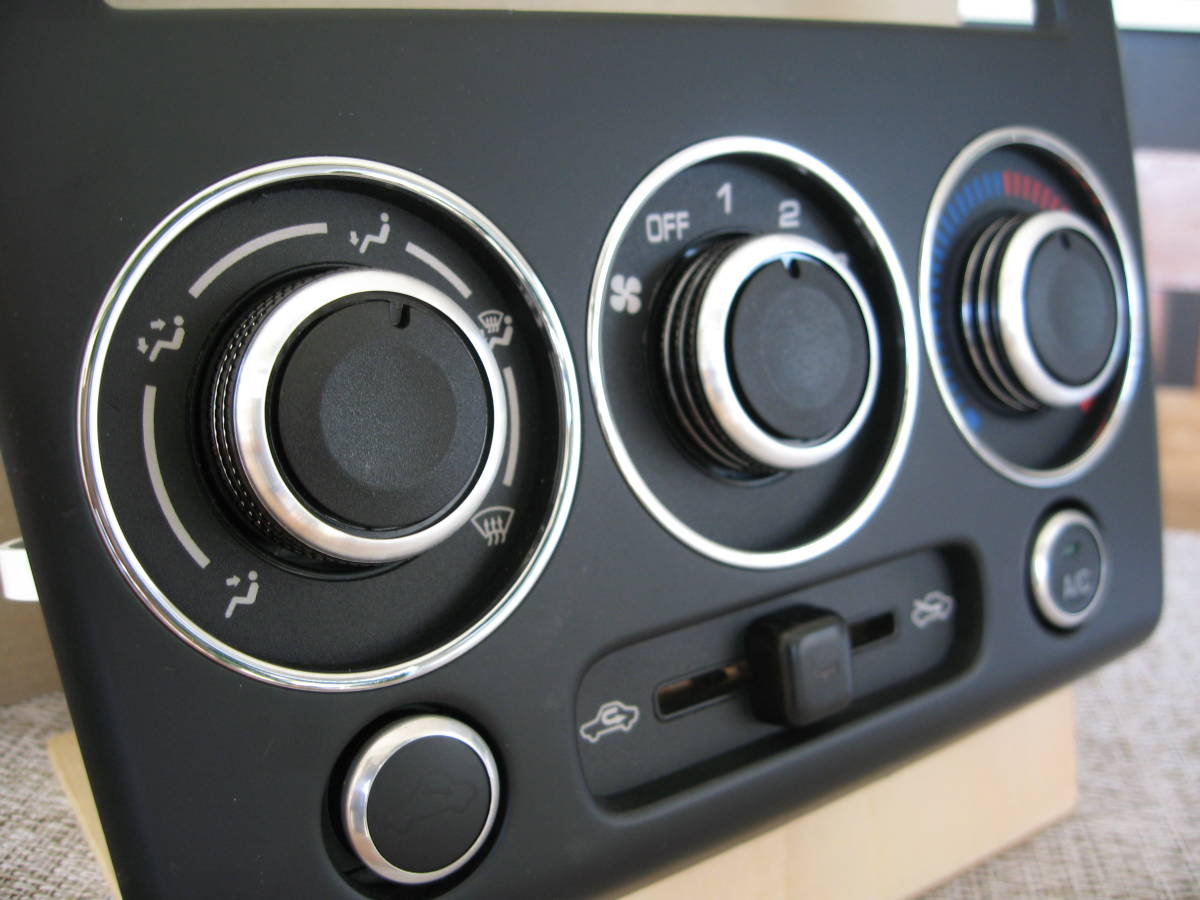 エアコンダイヤル カスタムⅡ・ブラック 【コペン L880K】かんたん装着_画像2