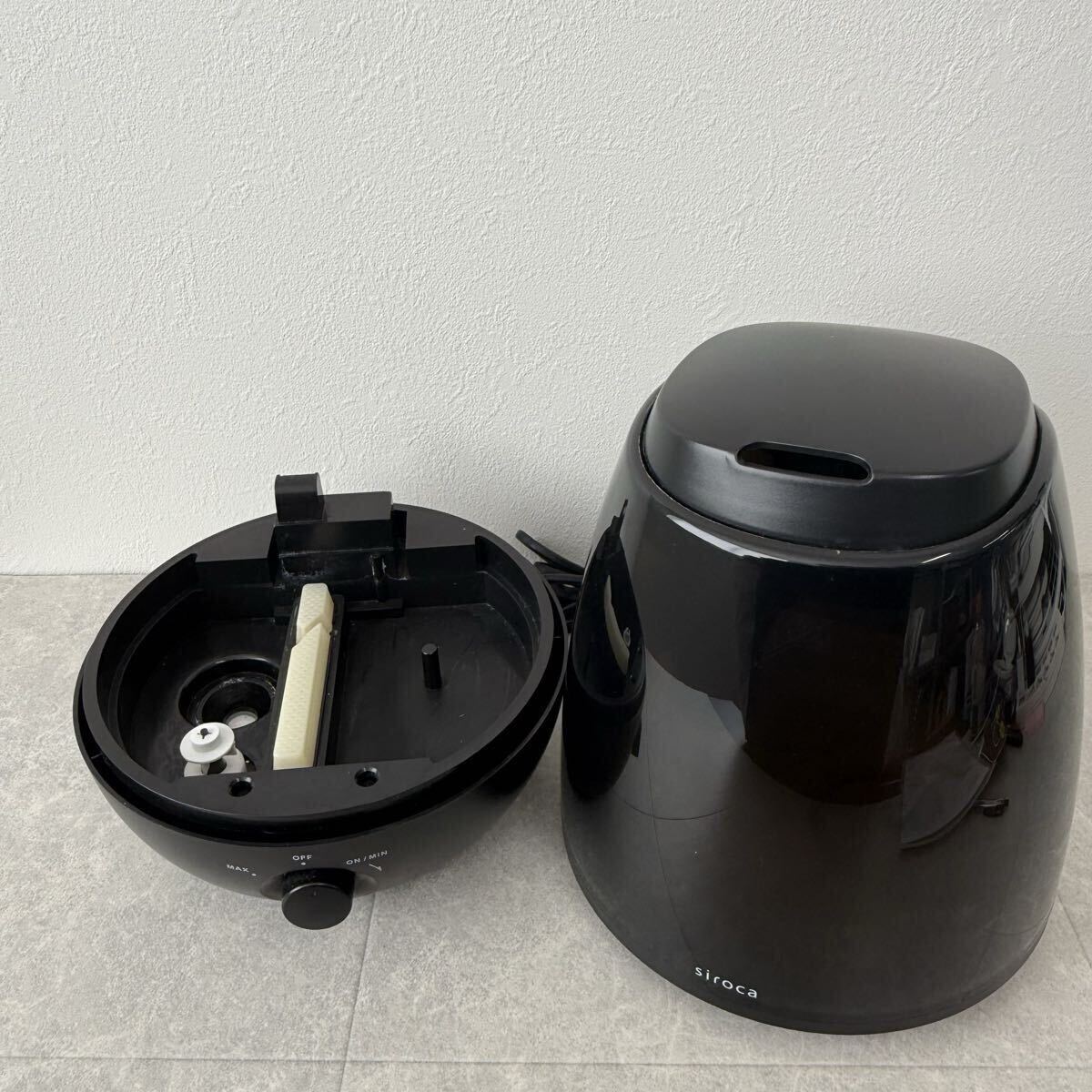096【稼動品】 siroca LED加湿器 SRD-BK801(K) アロマ対応 8畳用 外箱にキズ有 1円〜_画像4