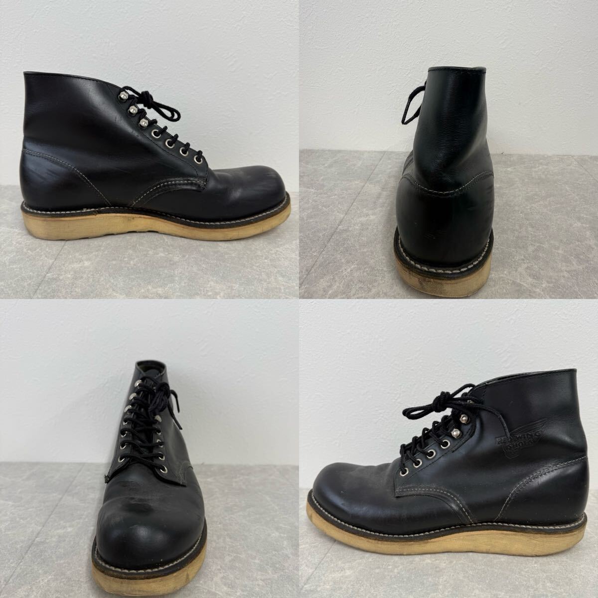 159 REDWING レッドウィング 8165 ワーク ブーツ ブラック 7.5インチ 1円〜_画像2