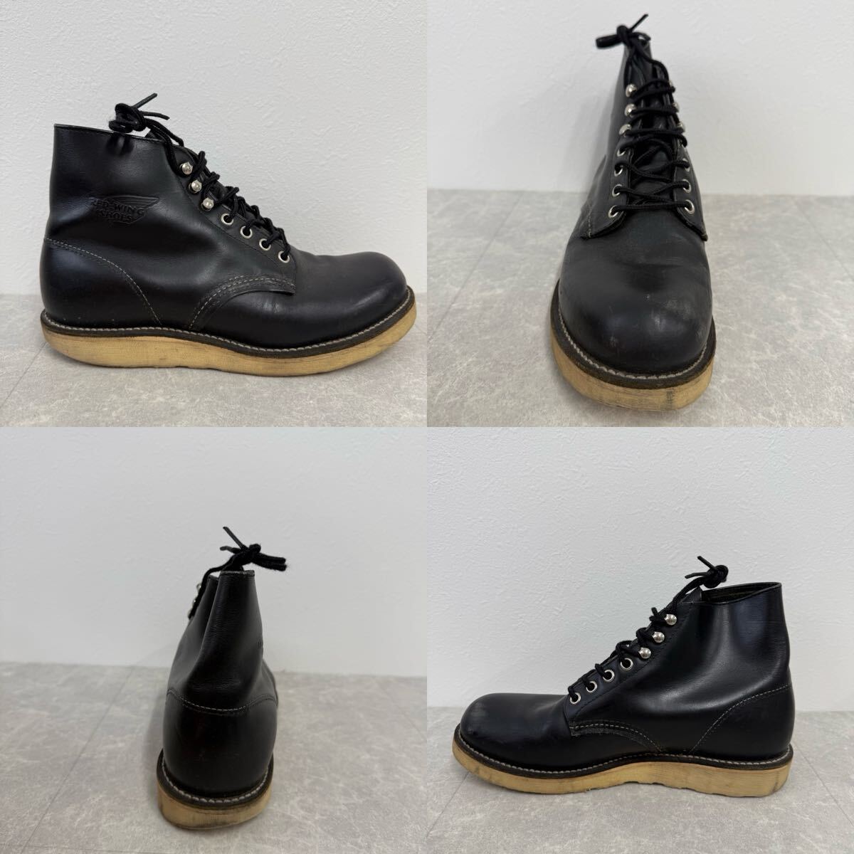 159 REDWING レッドウィング 8165 ワーク ブーツ ブラック 7.5インチ 1円〜_画像3