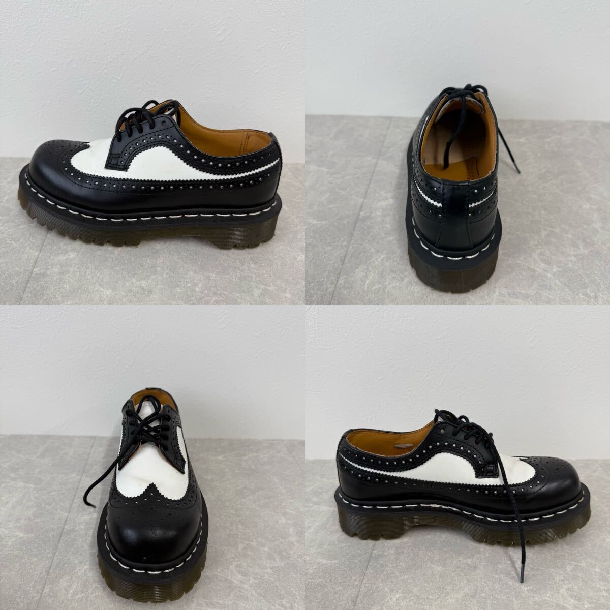 163 Dr Martens ドクターマーチン ウィングチップシューズ UK4 1円〜_画像3