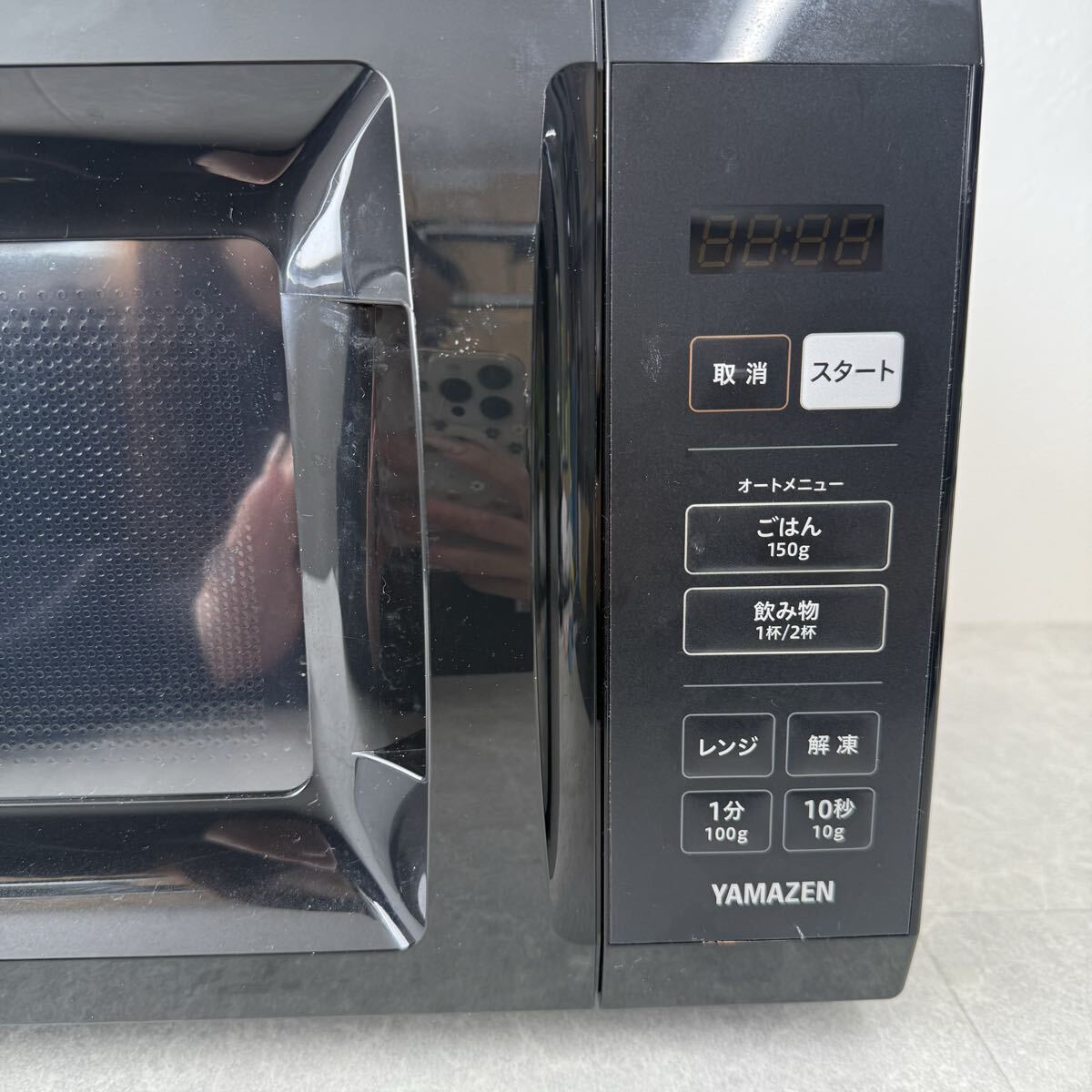 165 【現状品】電子レンジ YRM-HF171(B) YAMAZEN24年製 1円〜_画像6