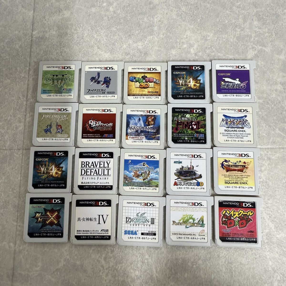 186 Nintendo 3DS ソフト　まとめ売り 18個入るケース付き 1円〜_画像1