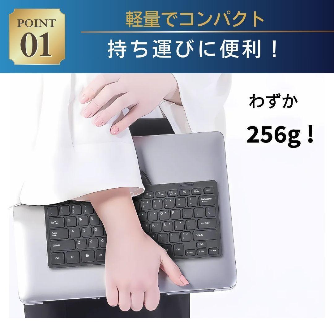 ミニキーボード コンパクト 有線 PC usb 78キー キーボード ローマ字_画像2