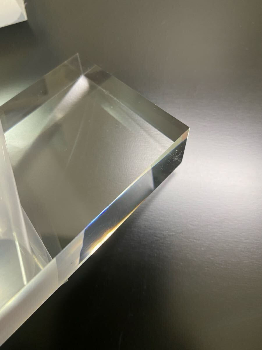 アクリル板 アクリルブロック 20mm厚 透明 3個セット_画像2