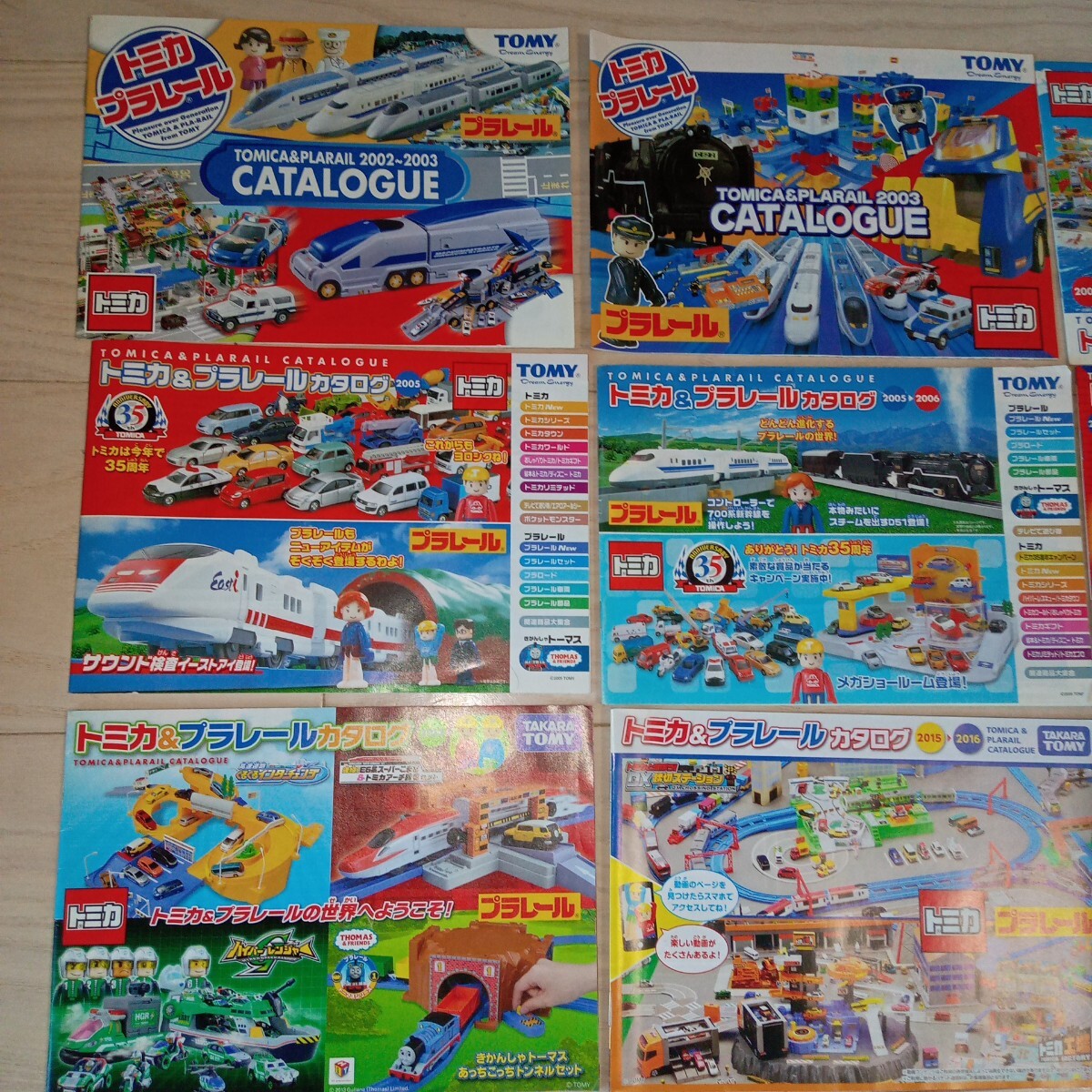 Tomica & Plarail каталог 9 шт. ( 2002~2018)/ Thomas Plarail Drive head dokta- желтый игрушка магазин хранение товар Takara Tommy
