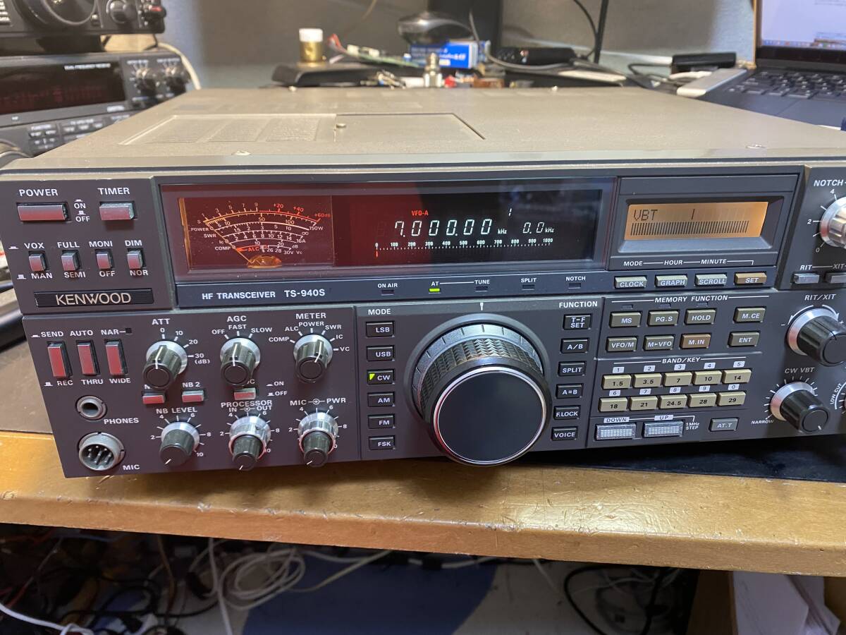 KENWOOD TS-940S フィルタフルオプション(YK-88C-1, YK-88A-1, YG-455C-1) SO-1搭載 動作確認済_画像1