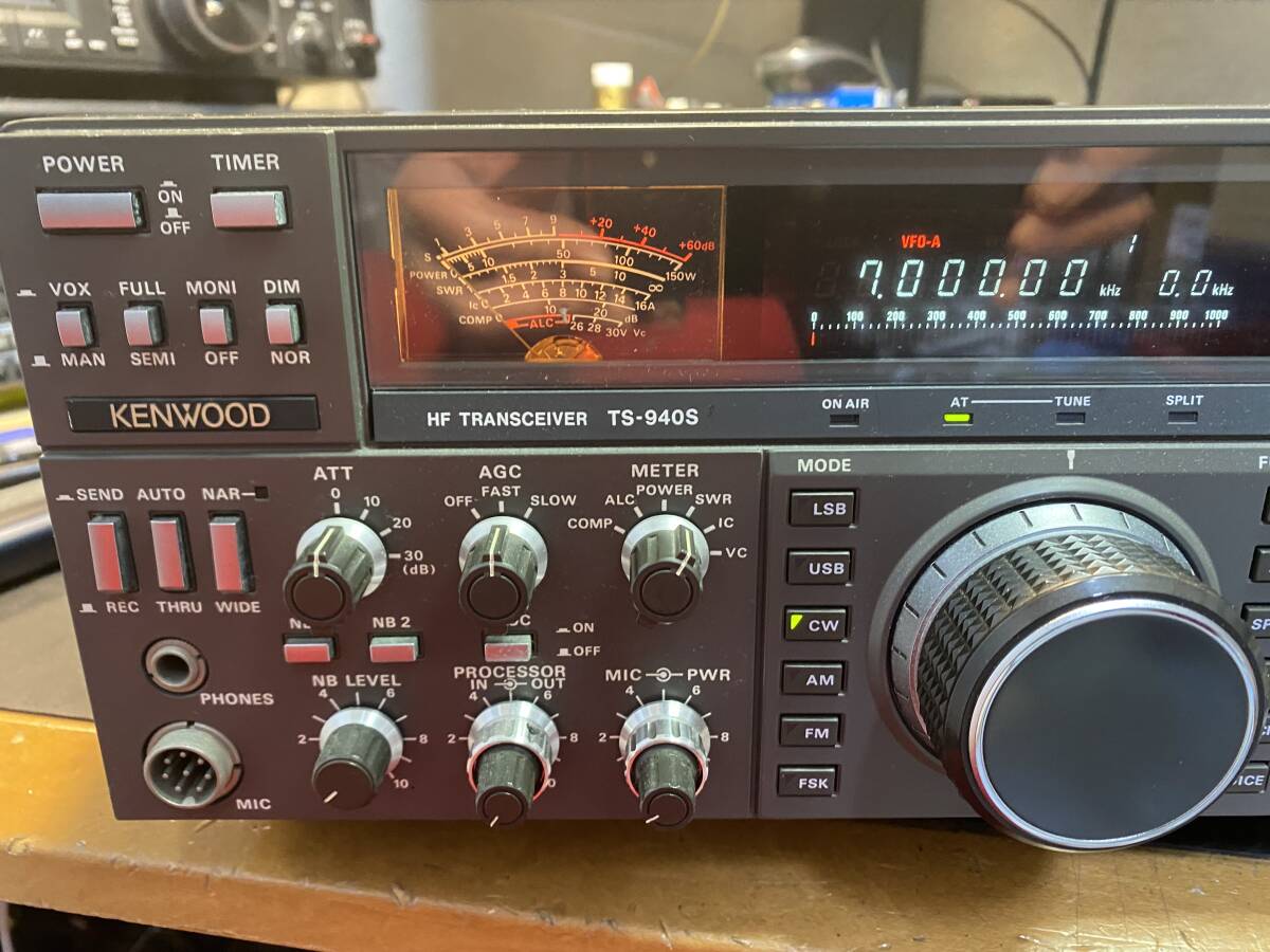 KENWOOD TS-940S フィルタフルオプション(YK-88C-1, YK-88A-1, YG-455C-1) SO-1搭載 動作確認済_画像2