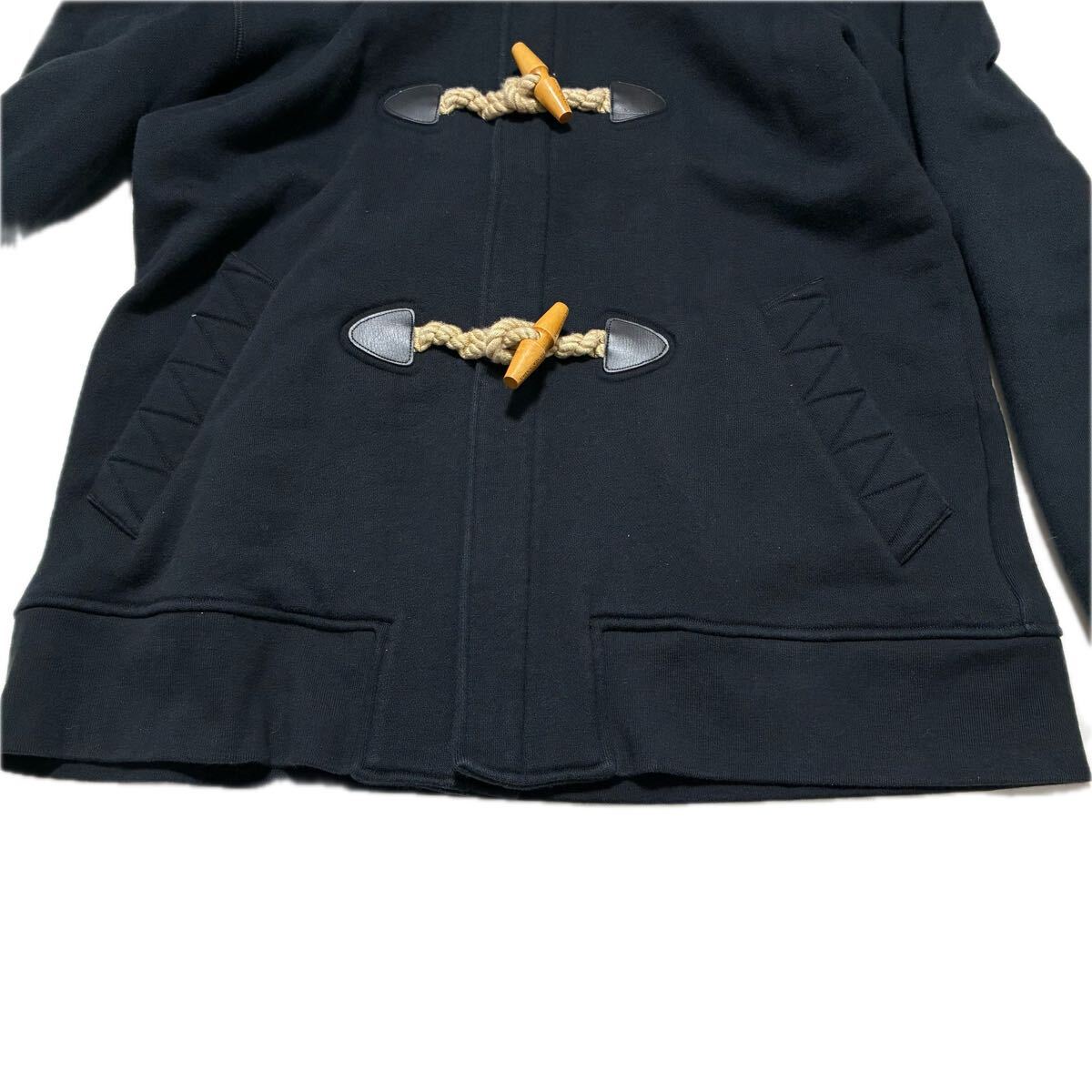  прекрасный товар /L размер * BURBERRY BLACK LABEL полупальто "даффл коут" Burberry Black Label noba проверка средний тренировочный черный чёрный мужской 3