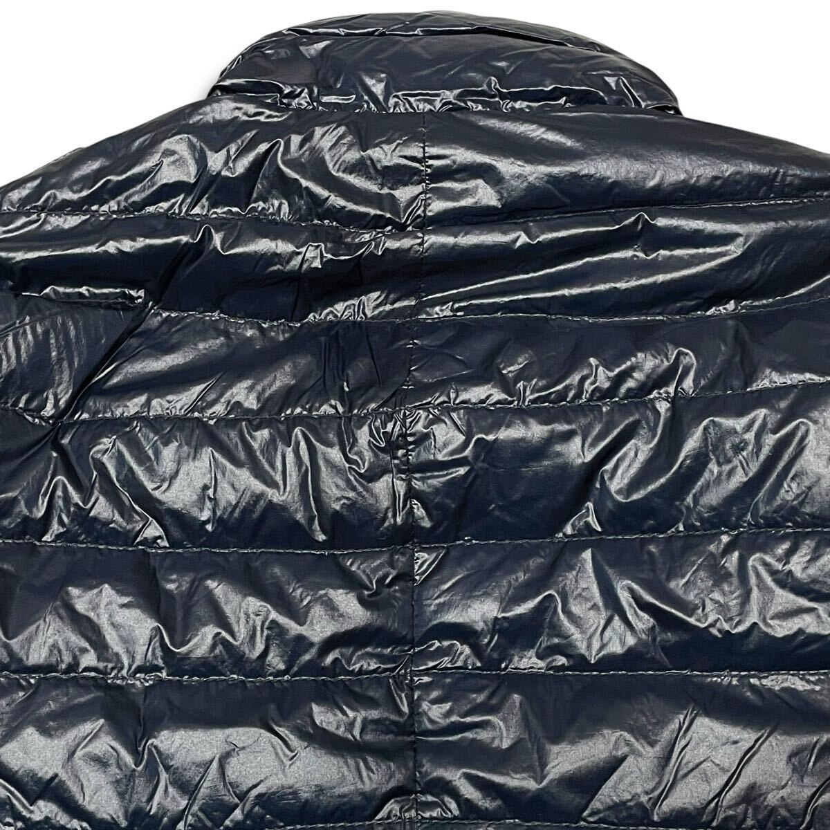 24 国内正規品 MONCLER モンクレール OMER DOWN JACKET ナイロン ダウンジャケット ジップアップ ブルゾン ネイビー 0 メンズ_画像5