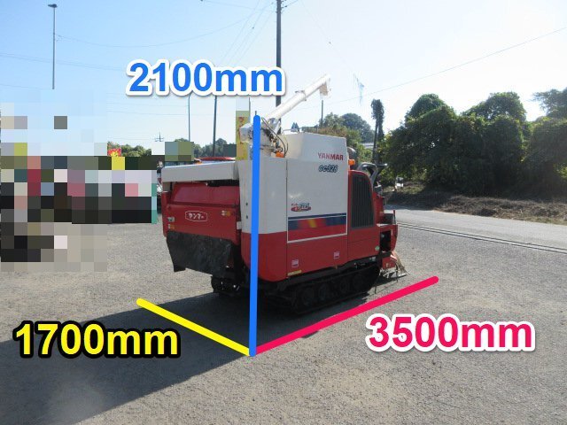 【決算セール】茨城 ヤンマー 3条刈 コンバイン GC328 グレンタンク FDS 28馬力 474時間 丸ハンドル ディーゼル 刈取 ■2125103181_画像3