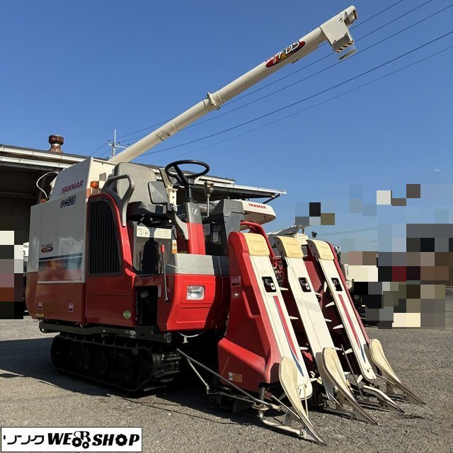 【決算セール】茨城 ヤンマー 3条刈 コンバイン GC328 グレンタンク FDS 28馬力 474時間 丸ハンドル ディーゼル 刈取 ■2125103181_画像1