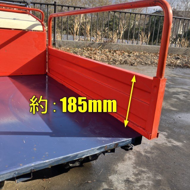 長野 ★直接引取限定★ 筑水キャニコム 運搬車 BFP402 ピンクレディ― 最大 4馬力 最大作業能力 250kg 三方開き 手動ダンプ 中古品_画像3