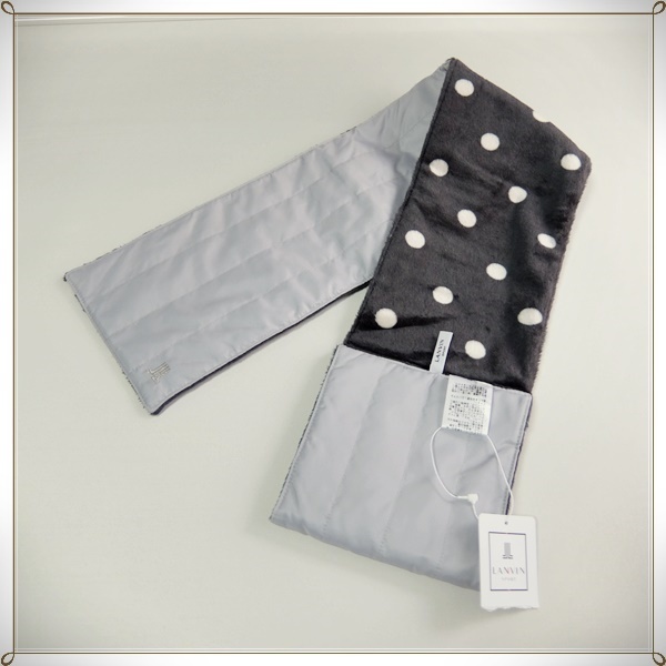 未使用 * LANVIN SPORT ランバン * 中わた入り マフラー *_画像3