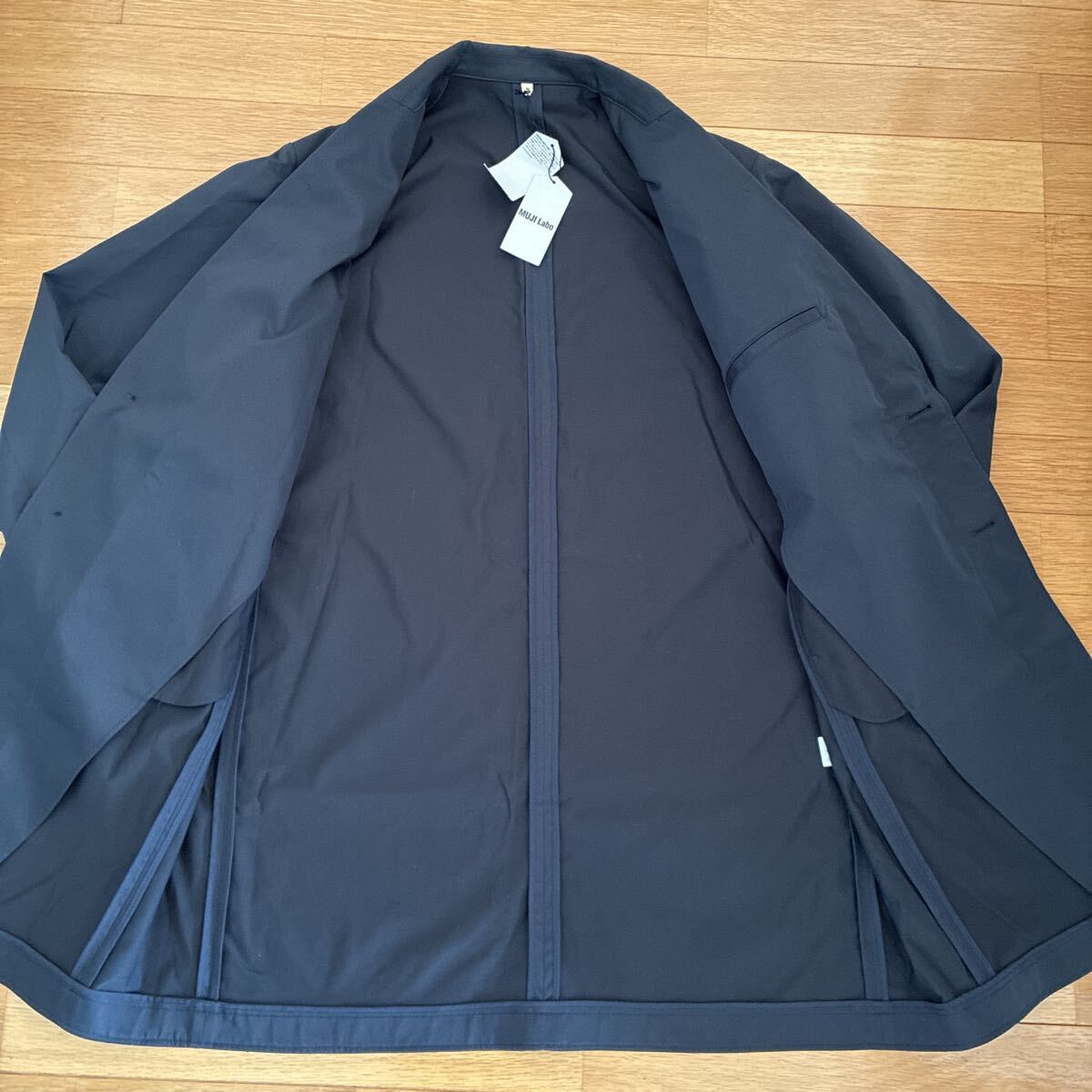 未使用 MUJI Labo ムジラボ 無印良品 撥水 チェスターコート ダークネイビー サイズM 定価17900円_画像7