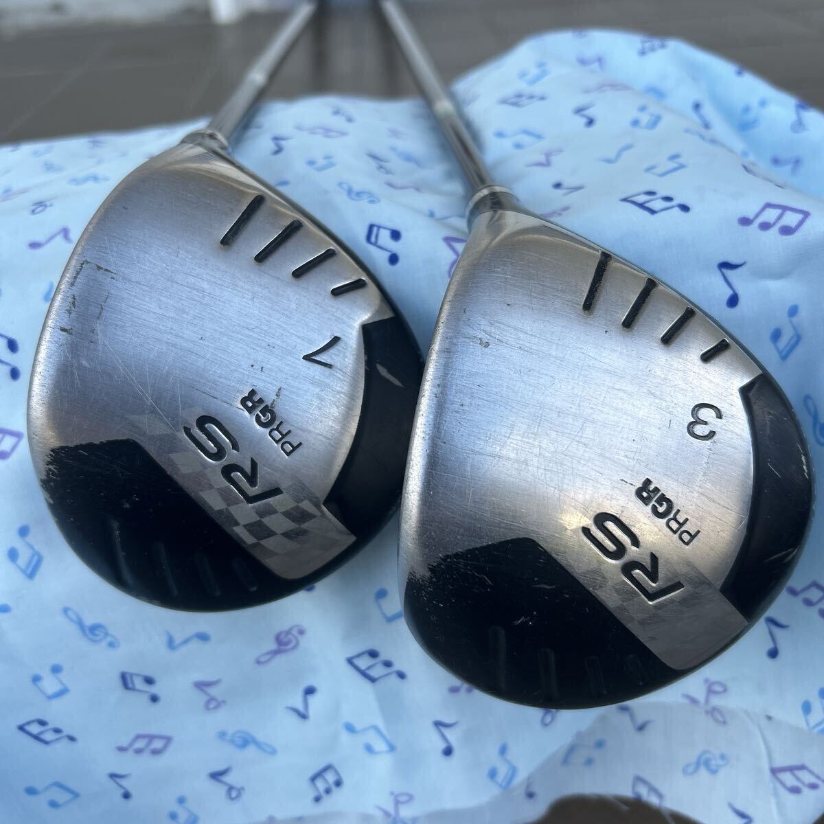 プロギア PRGR フェアウェイウッド RS 3W 7W 2本セット オリジナルカーボン M-43 S_画像1