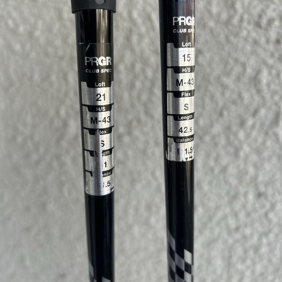 プロギア PRGR フェアウェイウッド RS 3W 7W 2本セット オリジナルカーボン M-43 S_画像7