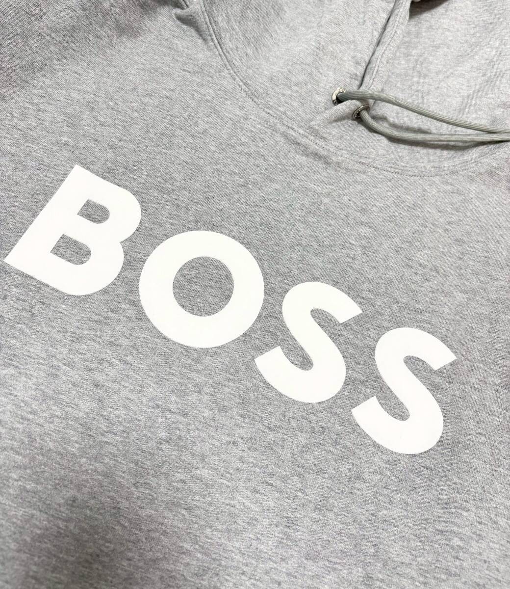【未使用★現行タグ】大きいサイズXL BOSS スウェットパーカー グレー●ボス (10)_画像2