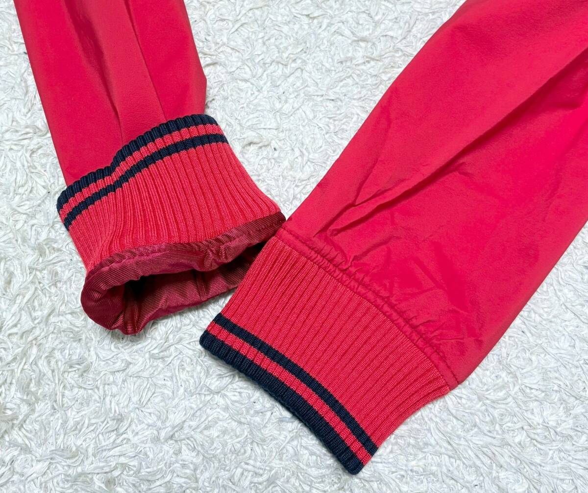 【大きいサイズ6(LL)★】美品 マスターバニーエディション●ショールカラー ウインドブレーカー ナイロンジャケット 赤☆裏地防風素材 (11)_画像4