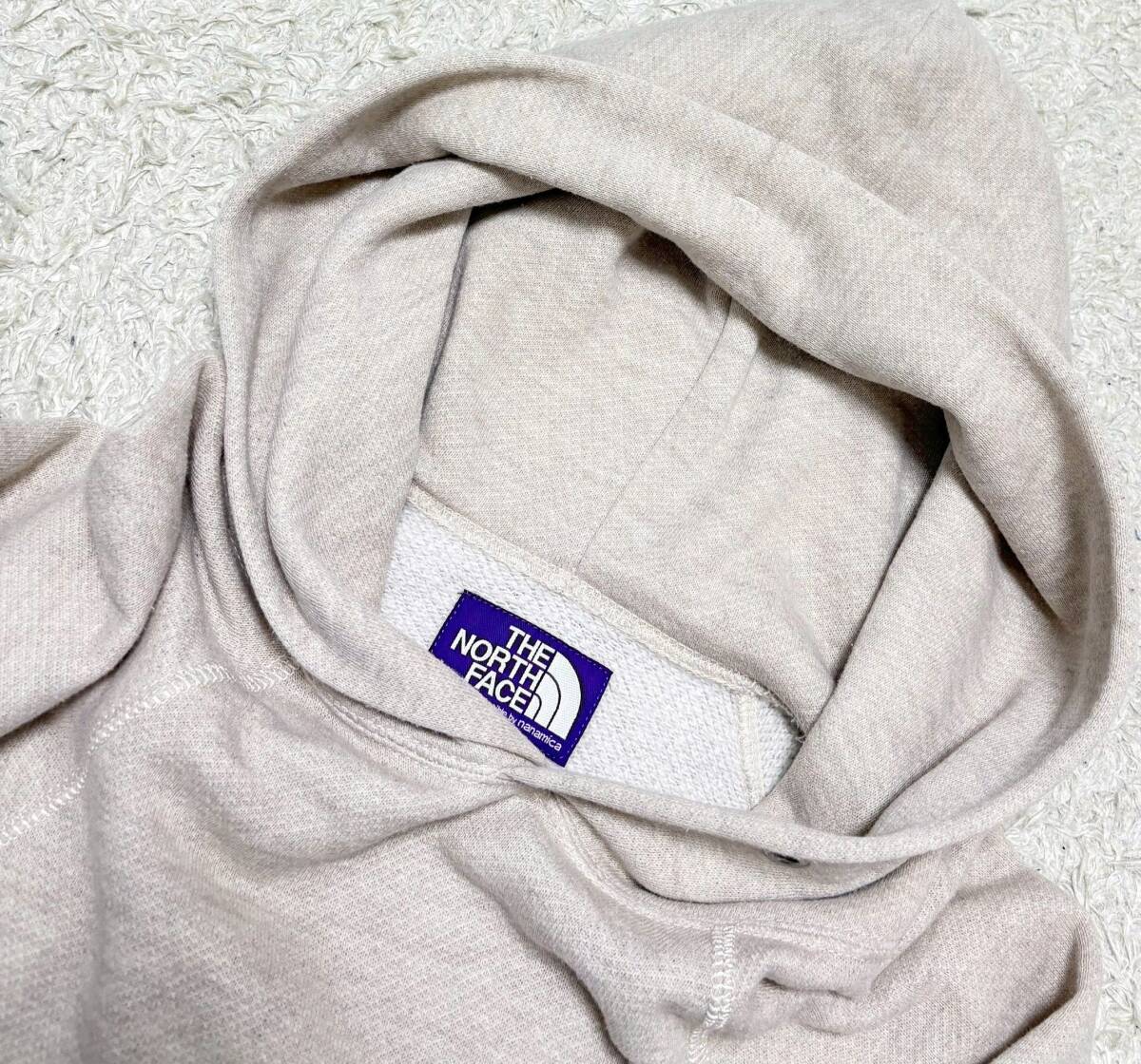 【大きいサイズXL★20AW】ノースフェイスパープルレーベル●スモールロゴ刺繍 スウェットパーカー☆トンプキン編機使用 (11)_画像2