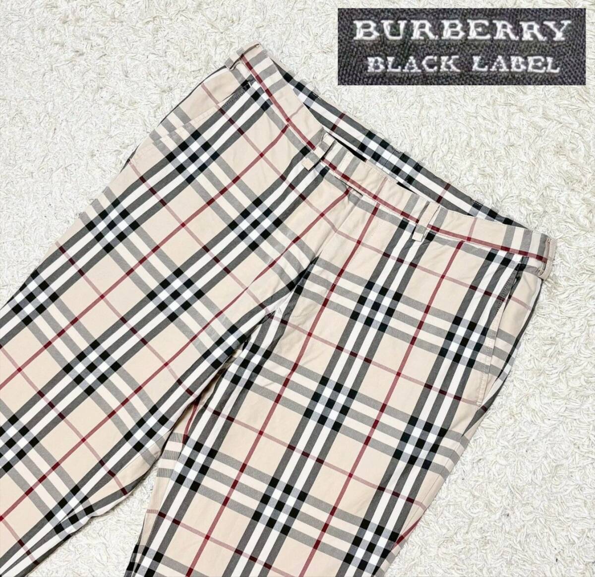 【ノバチェック★】W82 バーバリーブラックレーベル●トラウザーパンツ (10)_画像1