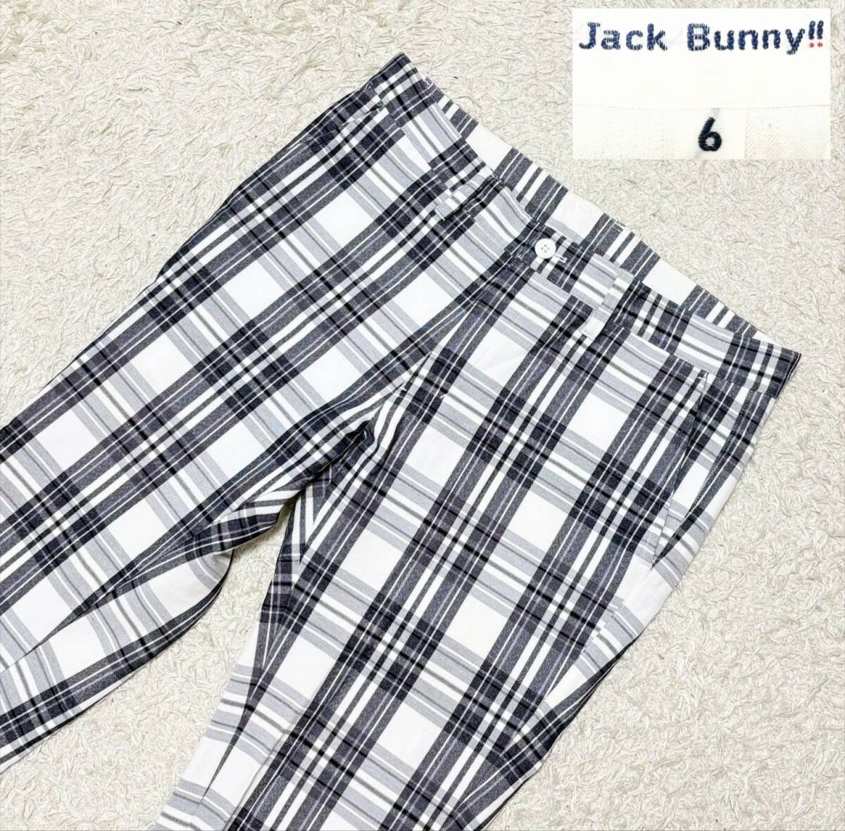 【大きいサイズ6(LL)★21年モデル】JACK BUNNY!! チェック柄 ストレッチパンツ●ジャックバニー (10)_画像1