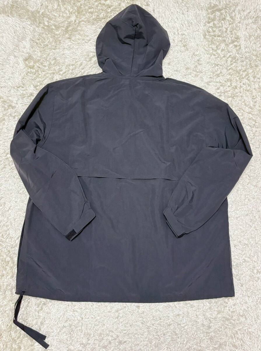 【未使用★】Lサイズ BURLAP OUTFITTER ナイロンアノラックパーカー 黒●バーラップアウトフィッター (11)_画像4