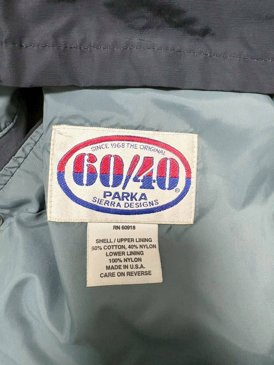 【USA製★】サイズXS SIERRA DESIGNS ロクヨンクロス マウンテンパーカー 黒●シエラデザイン (10)_画像5