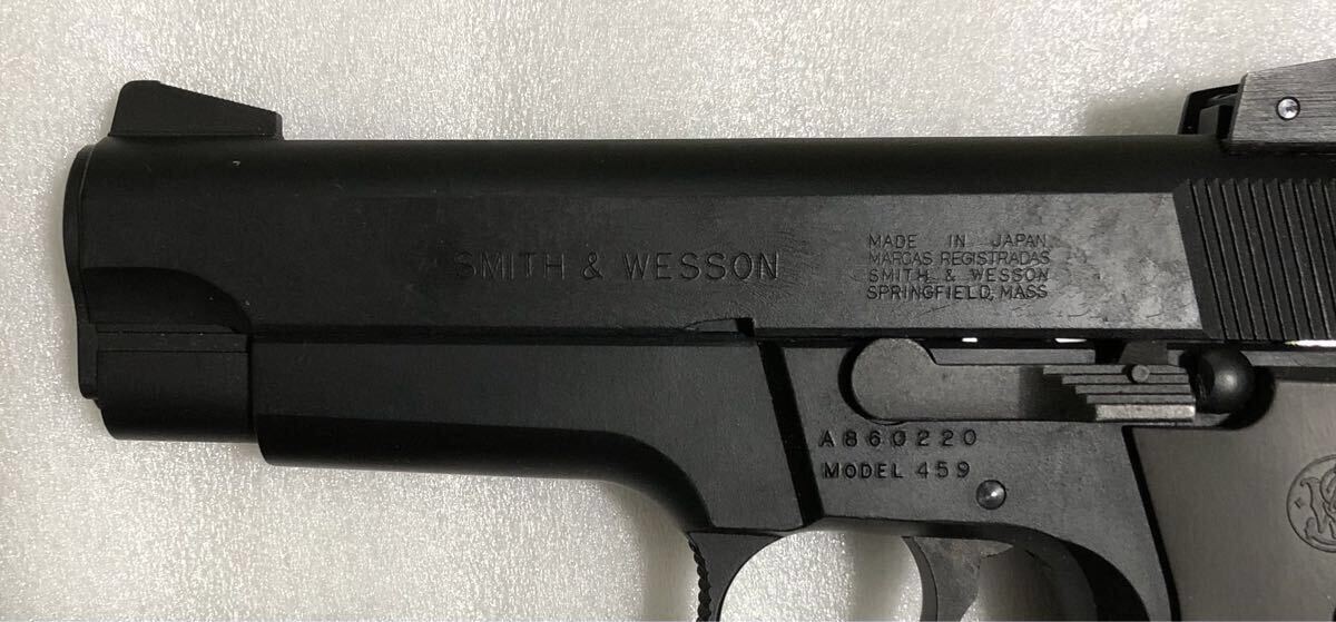 MGC S&W M459 HW ヘビーウェイト 発火済み モデルガン M59 M39 SMITH&WESSON SPG刻印入り 樹脂製モデルガン _画像4