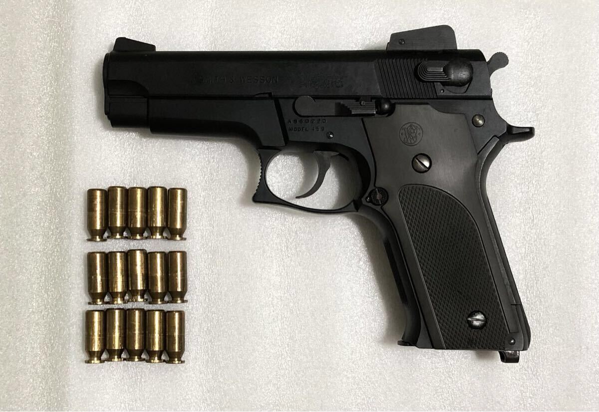 MGC S&W M459 HW ヘビーウェイト 発火済み モデルガン M59 M39 SMITH&WESSON SPG刻印入り 樹脂製モデルガン _画像1