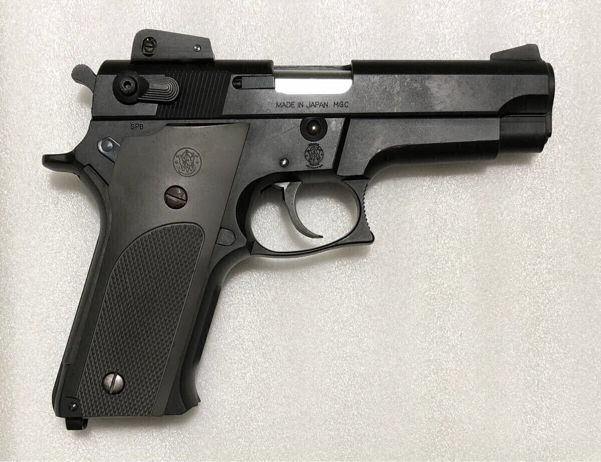 MGC S&W M459 HW ヘビーウェイト 発火済み モデルガン M59 M39 SMITH&WESSON SPG刻印入り 樹脂製モデルガン _画像3