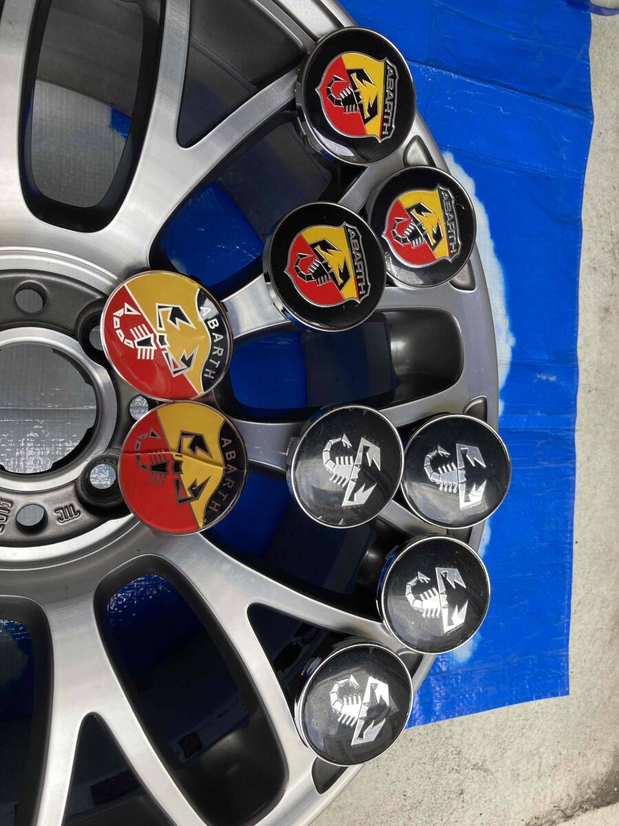ABARTH アバルト 595 純正 アルミホイール 4本セット 4H-98 17インチ 7J+38 _画像10
