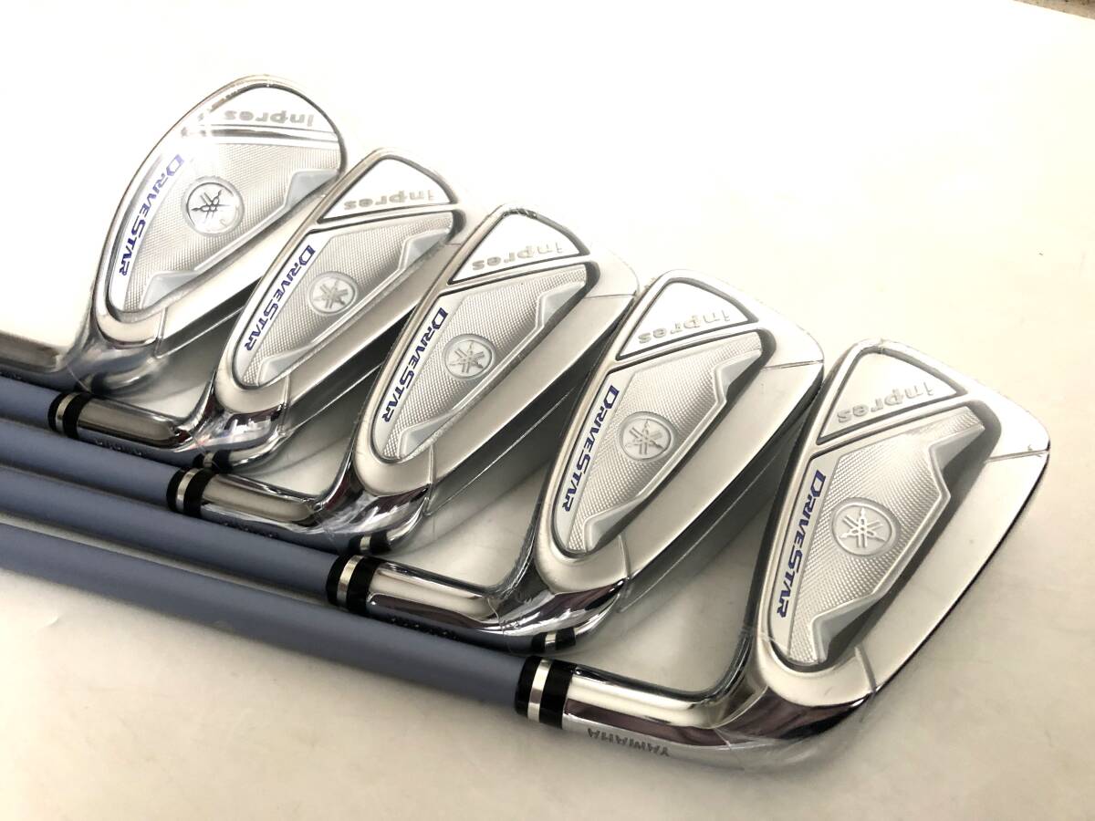 新品 ヤマハ YAMAHA inpres DRIVESTAR インプレス ドライブスター 2023 アイアン 7-PW,SW 5本 VANQUISH 4 L LM423i レディース 日本仕様 _画像1